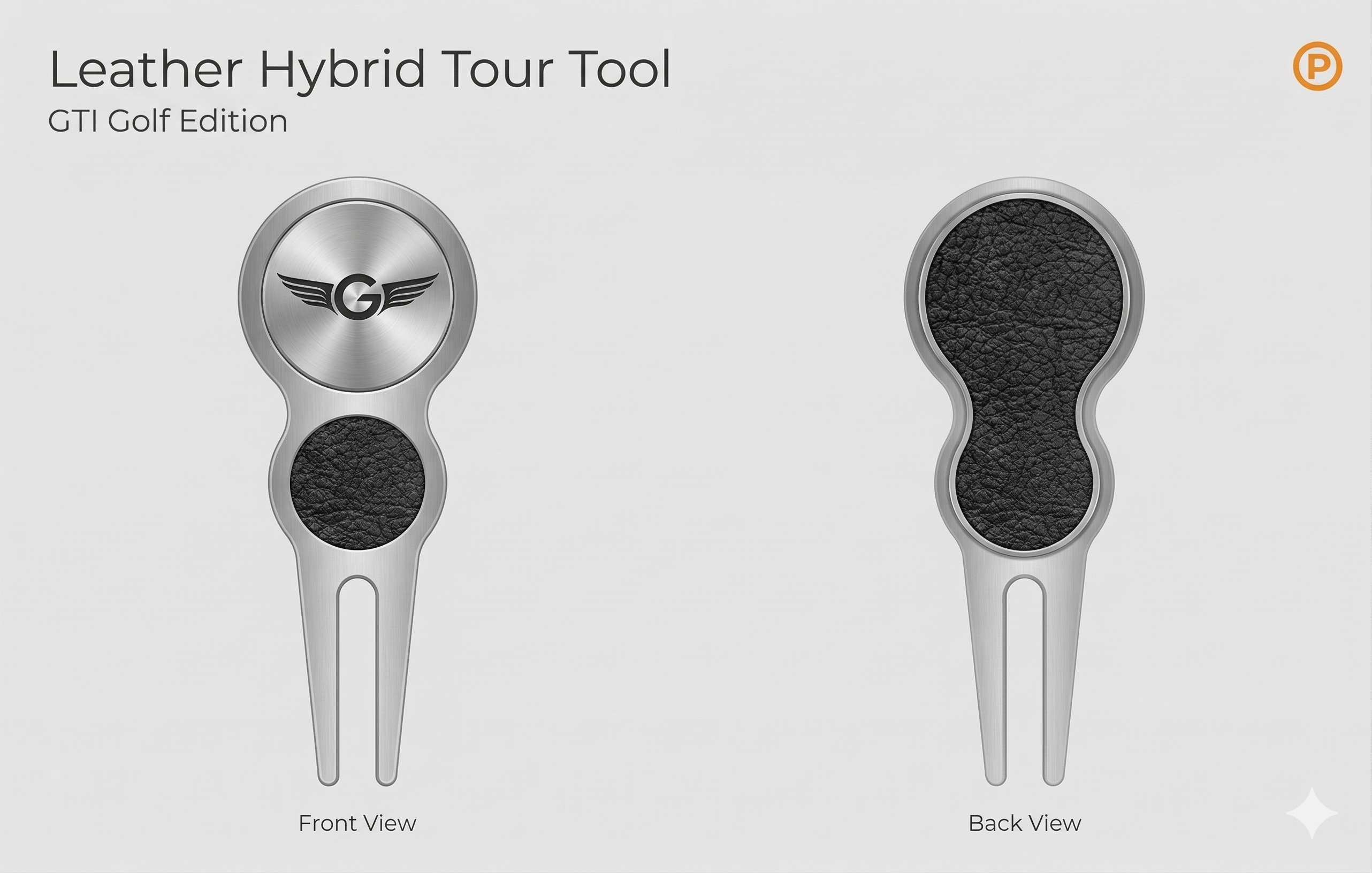 Leather hybrid divot tool
