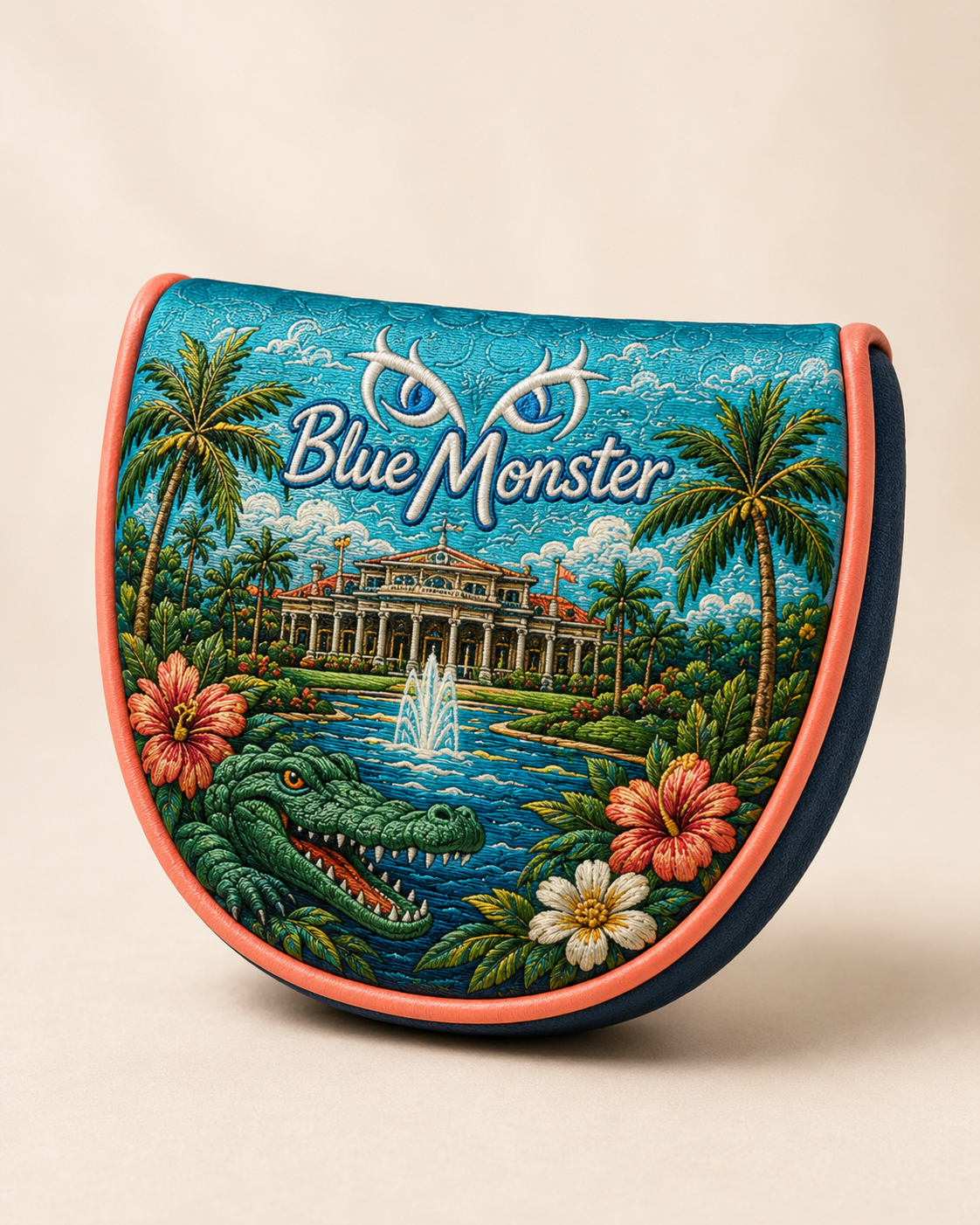 Blue Monster mallet putter cover